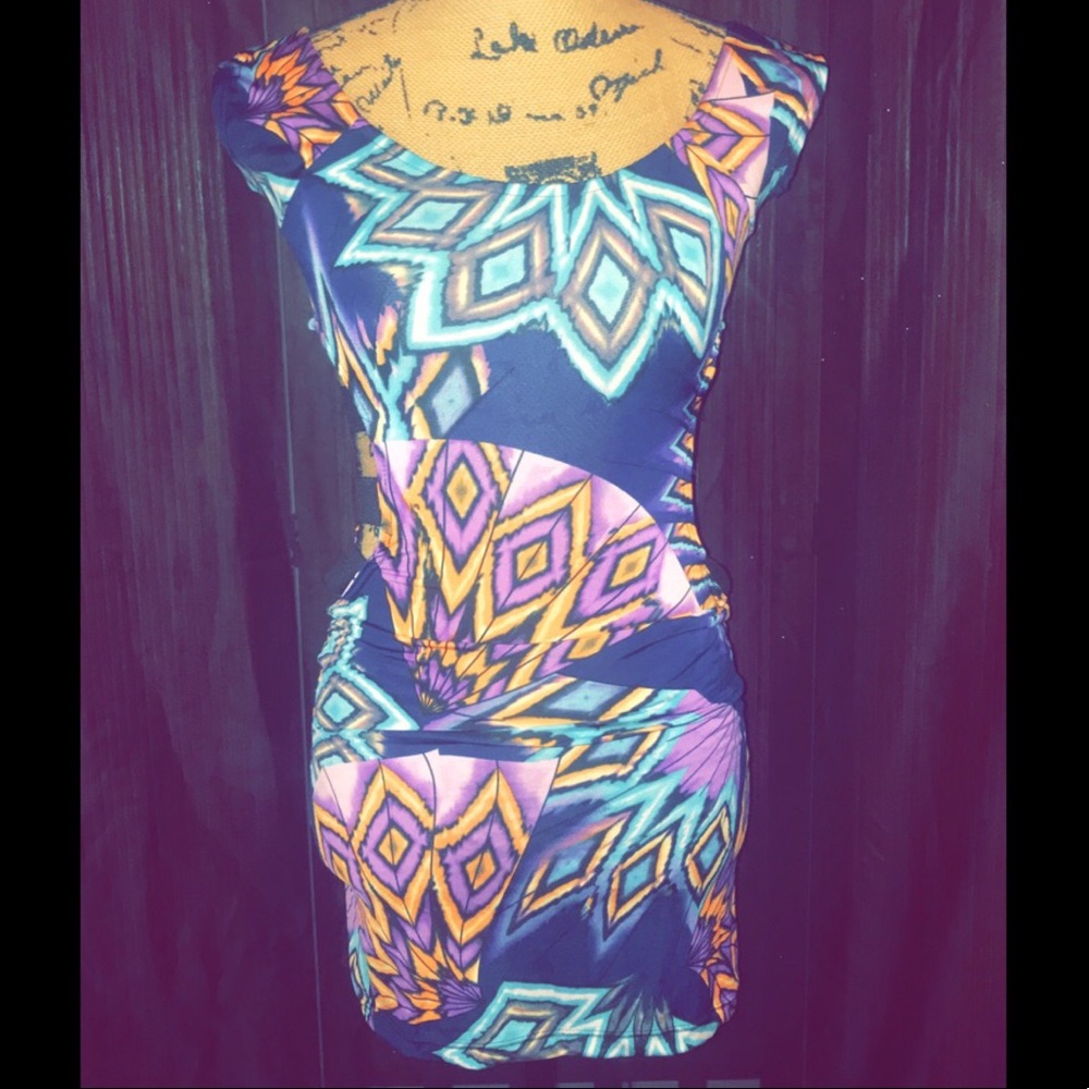 Multi Color Mini Dress 